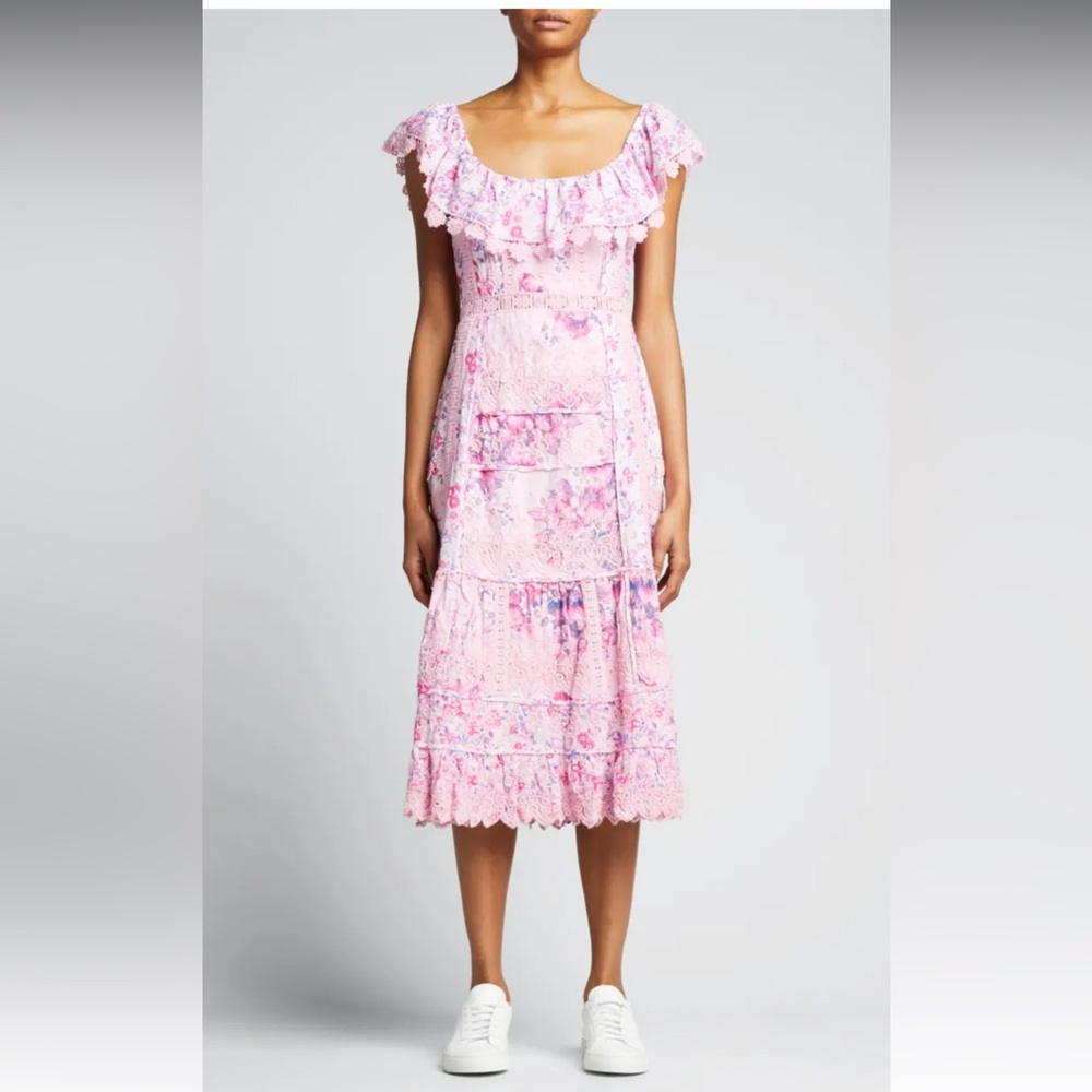 LoveshackFancy Faustine Midi Dress